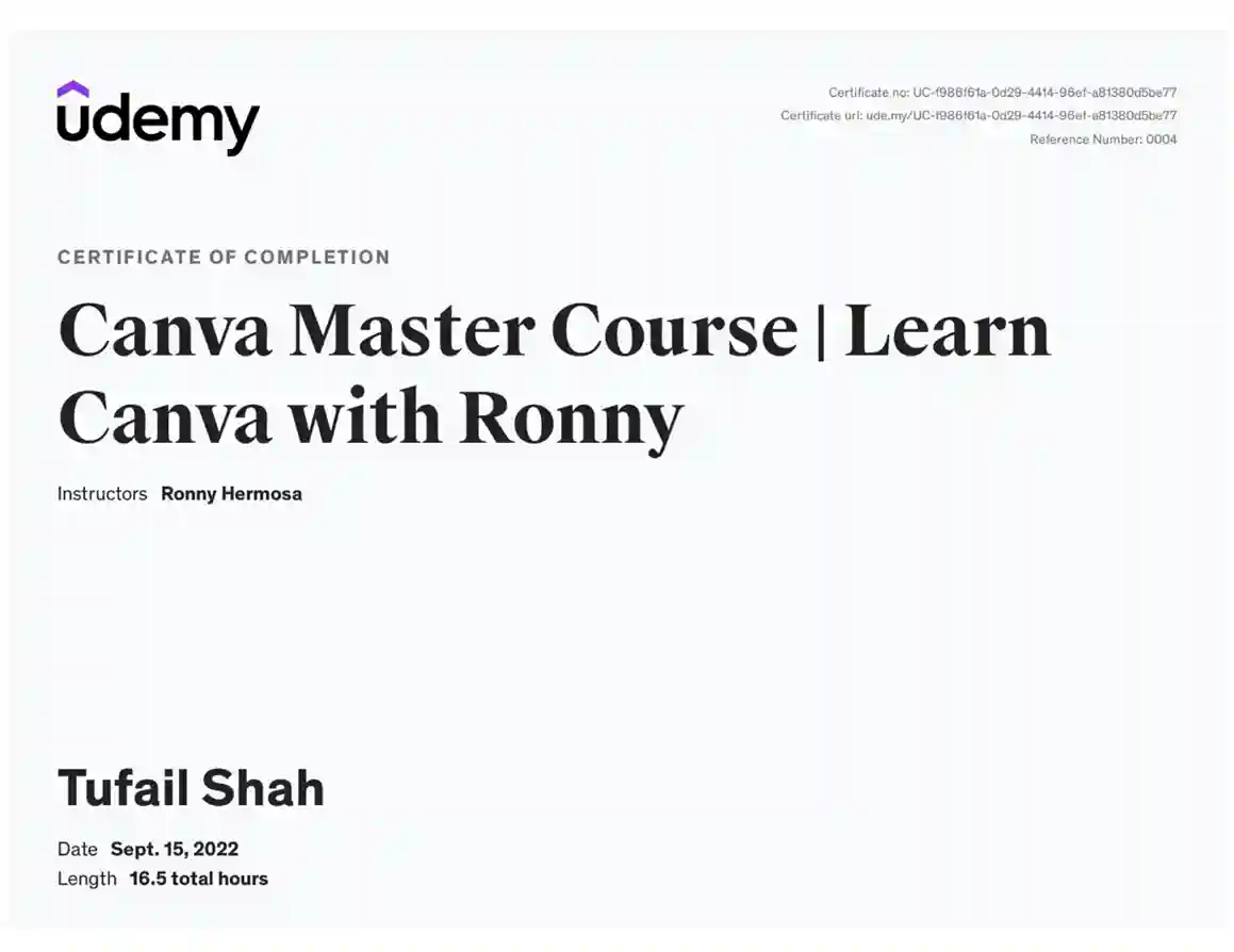 Canva Editing Certificate